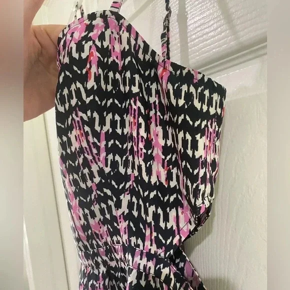 American Eagle Womens Size 6 Dress Spaghetti Strap Colorful Aztec Mini - Picture 4 of 13